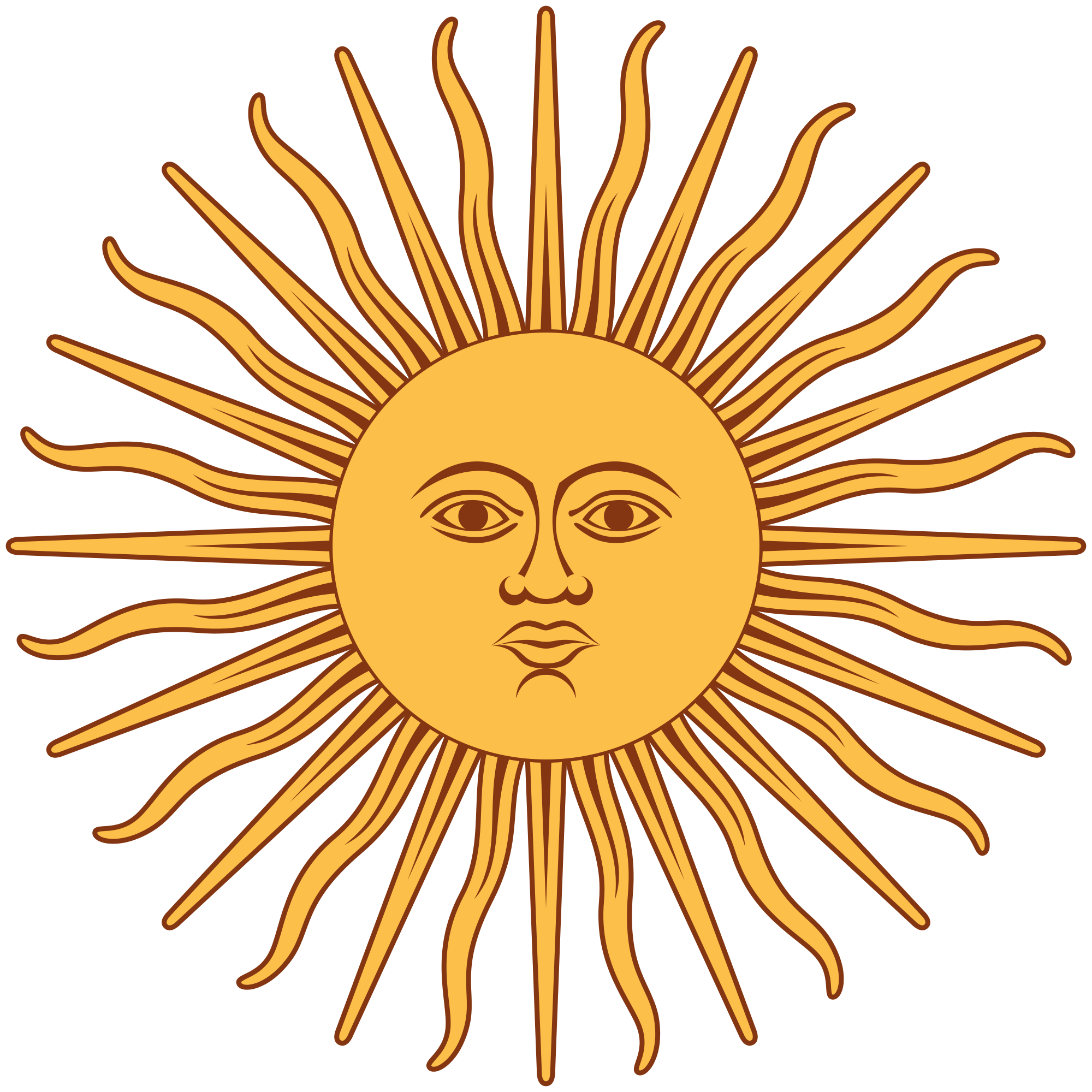 clipart sun traditional