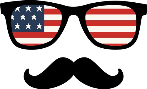 sunglasses clipart american flag