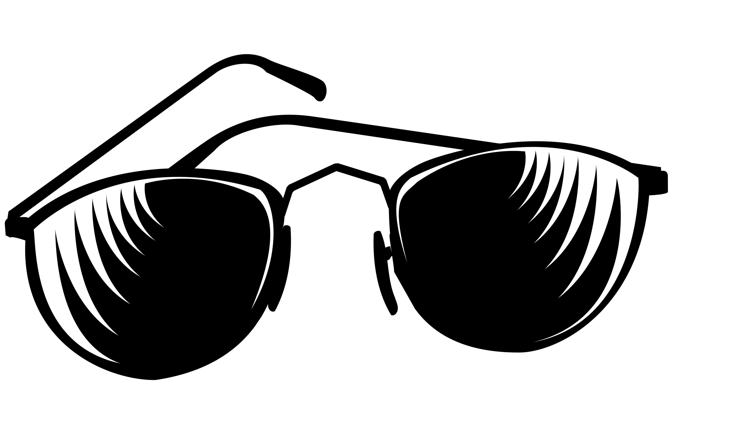 sunglasses clipart black and white