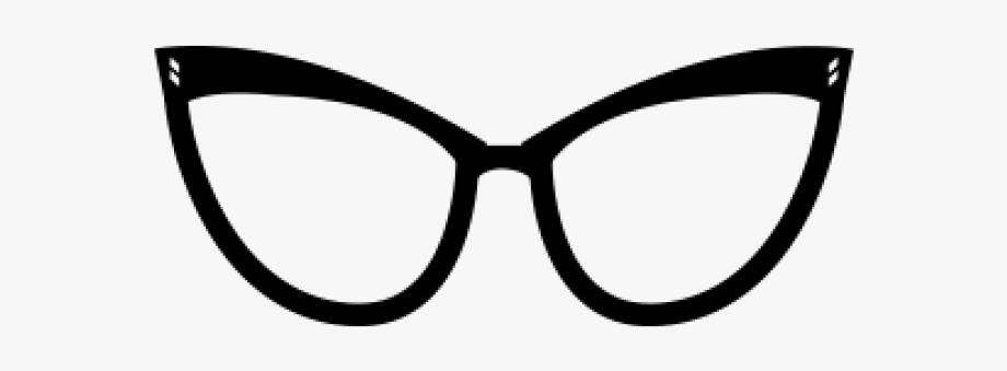 Cat eye glasses logo. Clipart sunglasses cateye