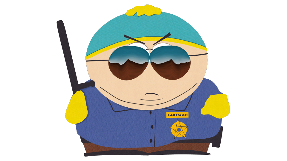 Clipart sunglasses cop glass. Cartman official south park