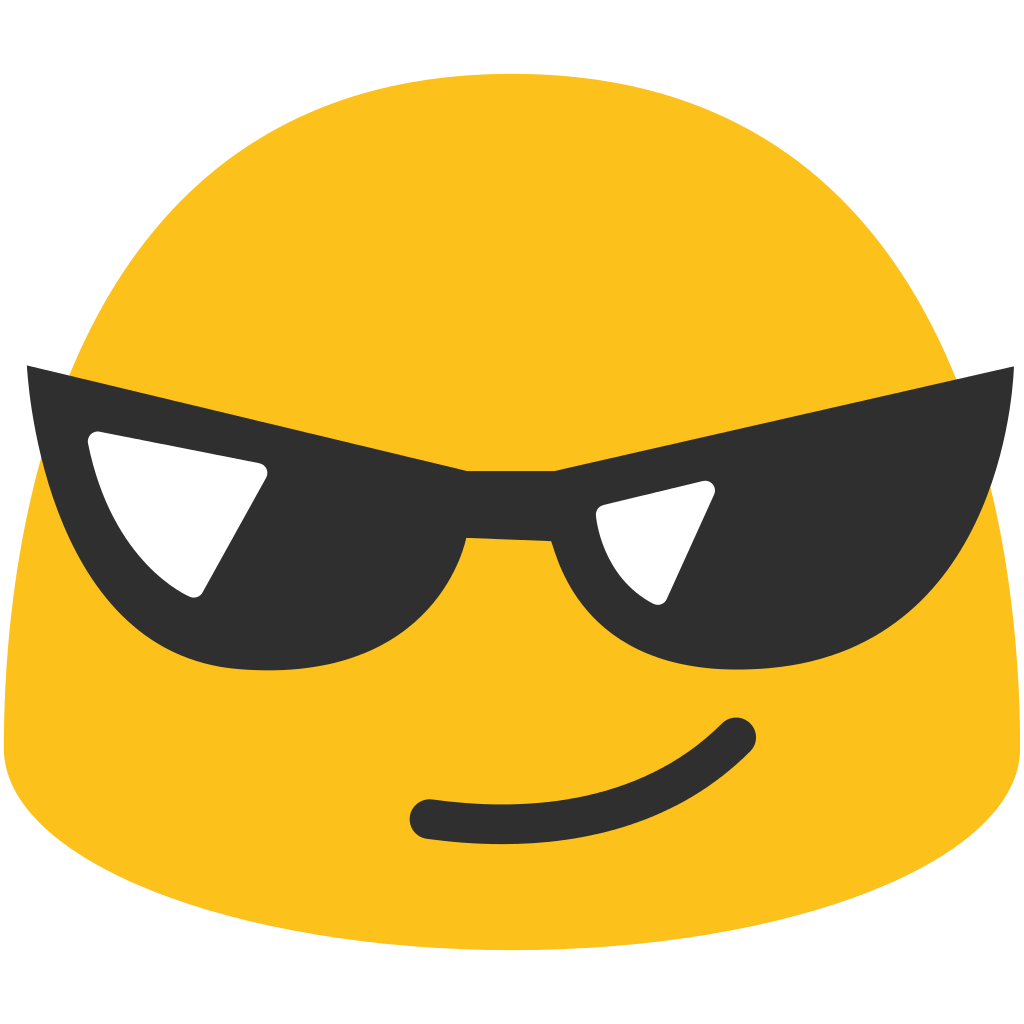 emoji clipart sunglasses