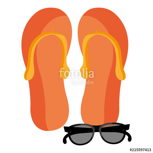 clipart sunglasses flip flop