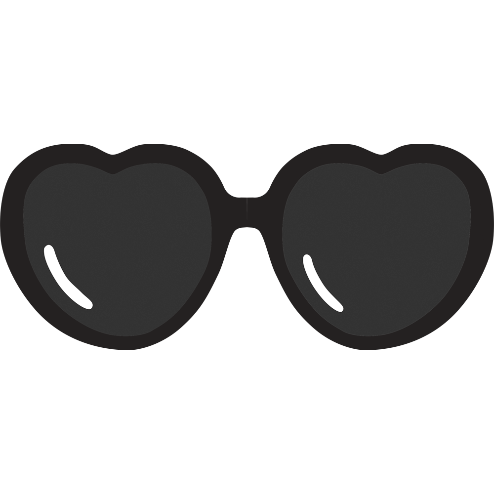 Sunglasses clipart heart shaped sunglasses. Fashion love sticker by