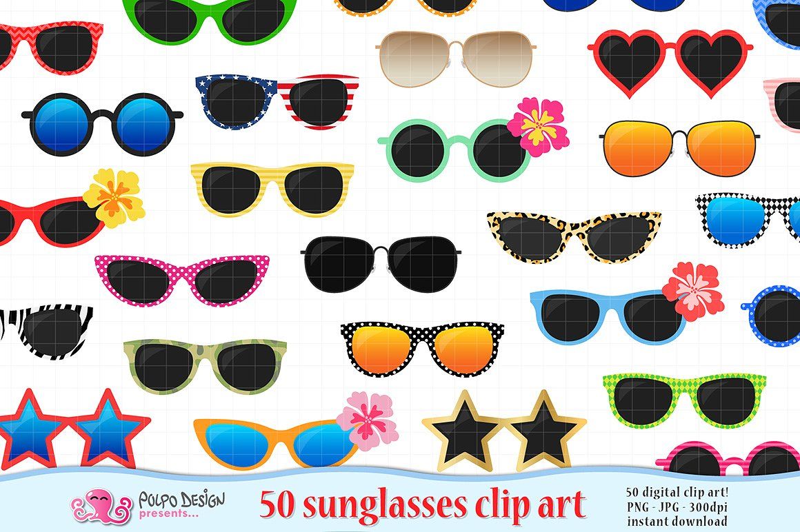 sunglasses clipart object