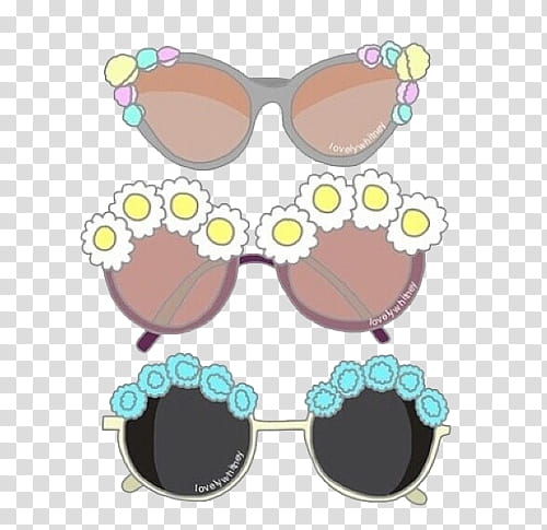 Overlays three assorted color. Sunglasses clipart overlay