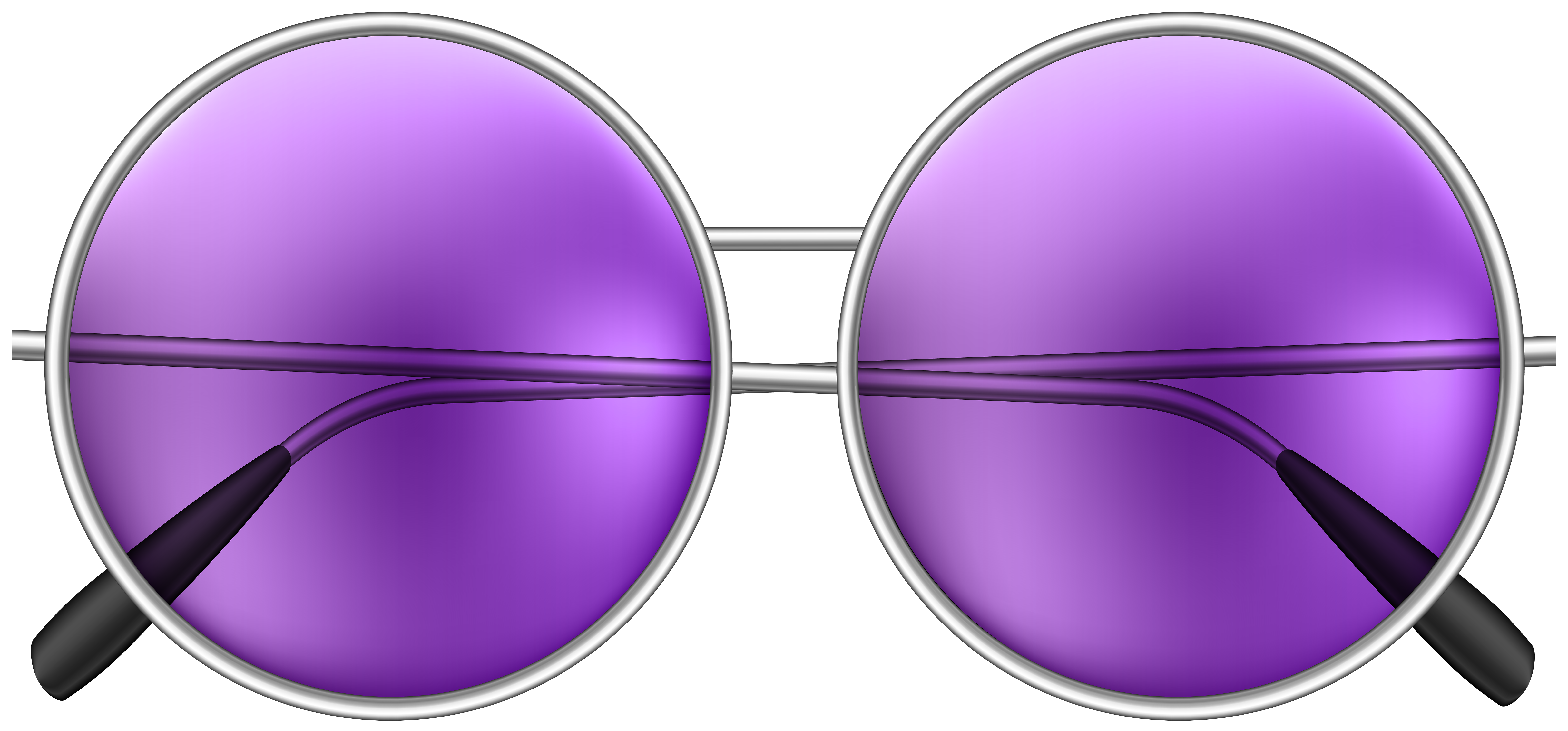 Round png clip art. Sunglasses clipart purple