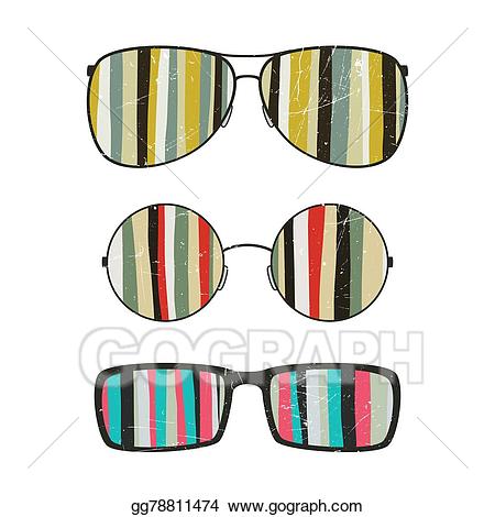 clipart sunglasses striped