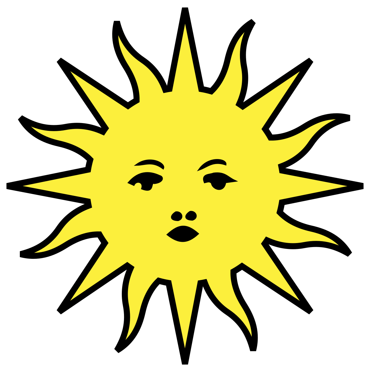 Clipart sunshine aun. Sun heraldry wikipedia 