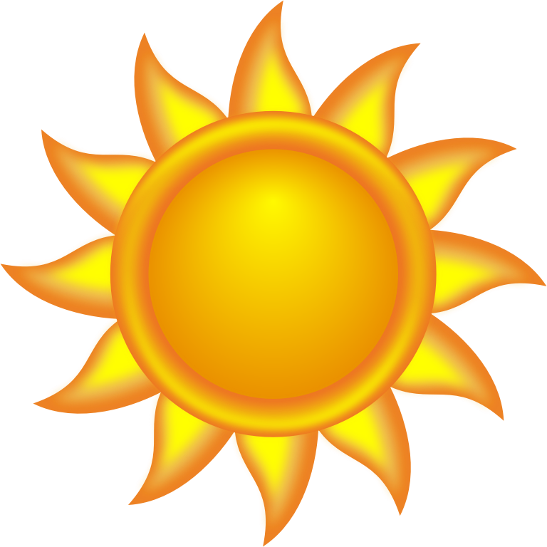 Clipart sunshine crayon. Decorative sun by ivak