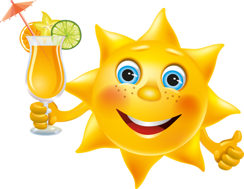 clipart sunshine drink