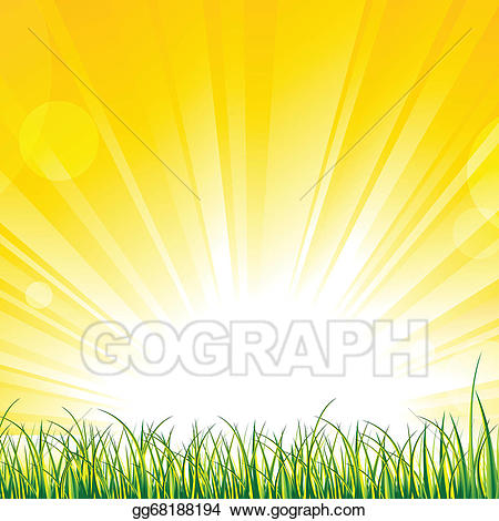 clipart sunshine grass clipart
