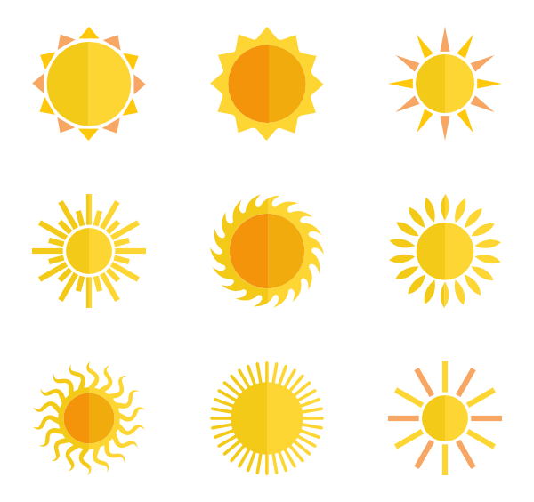 Clipart sunshine icon.  sun elements packaging