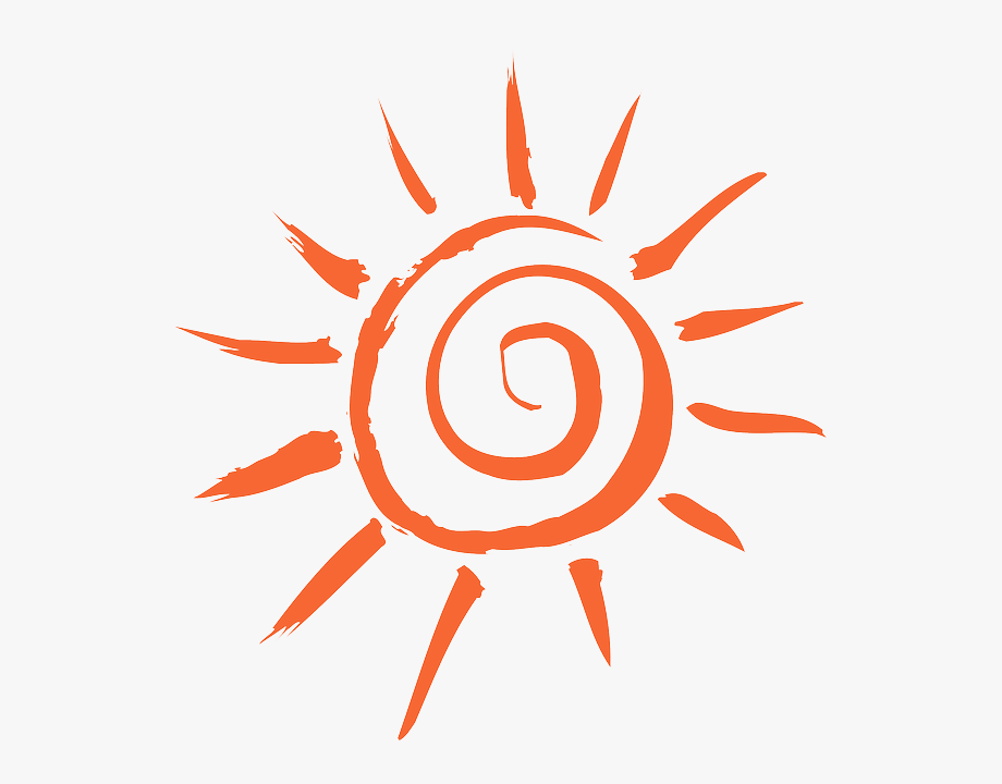 Clipart sunshine pdf. Orange sun free cliparts