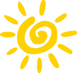 Sun black and white. Clipart sunshine pdf