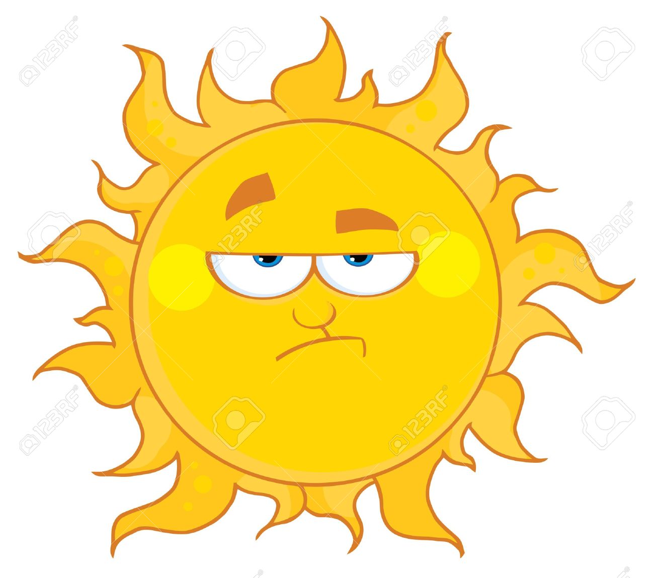 Clipart sunshine sad. Sun free download best