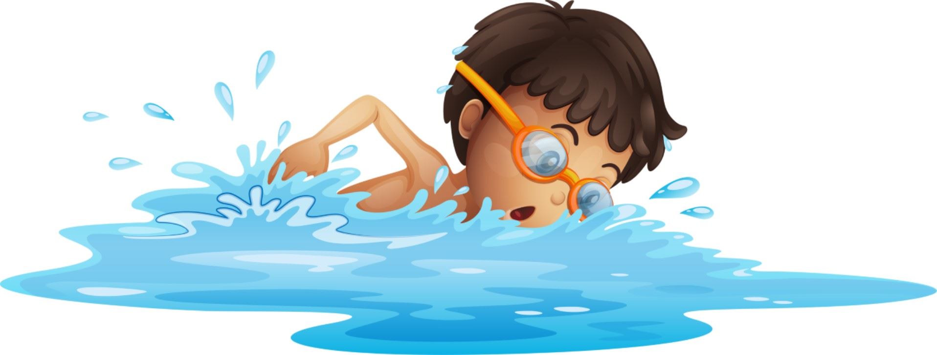 clipart swimming activity