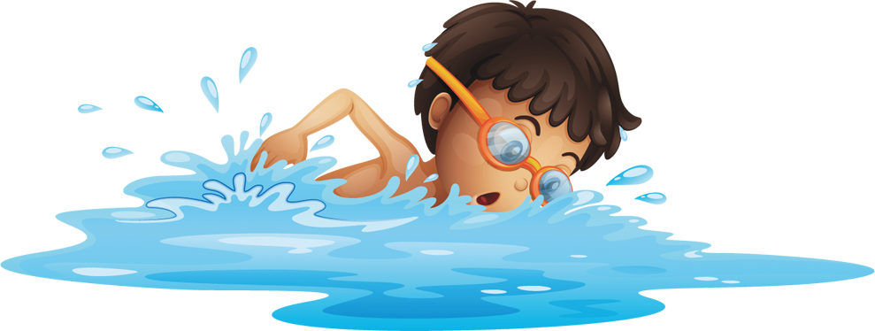 A Boy Swimming Clip Art