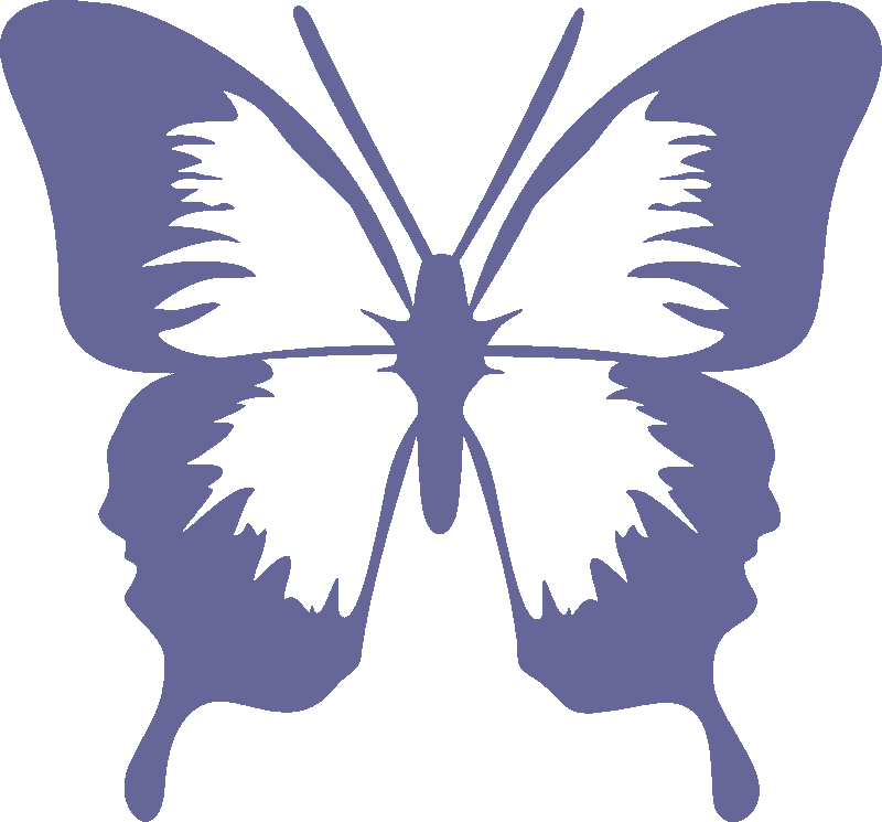 clipart swimming butterfly