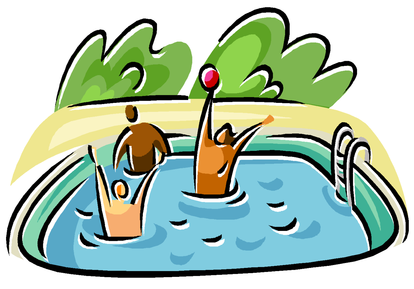 Clipart swimming christmas. Pool free collection download