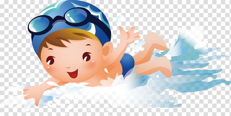 Boy illustration pool cartoon. Clipart swimming cute