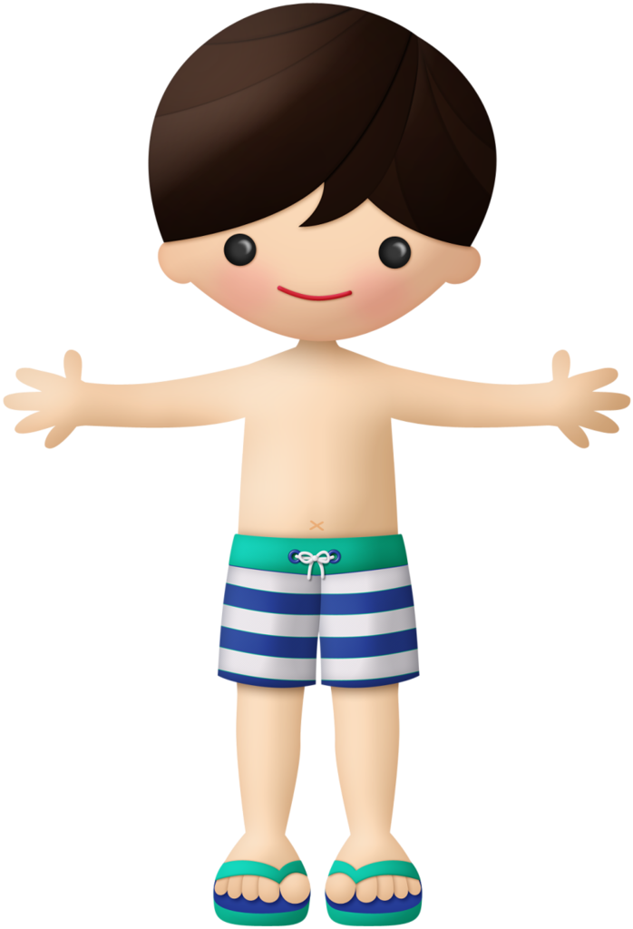 Personboy png beach pool. Family clipart boy