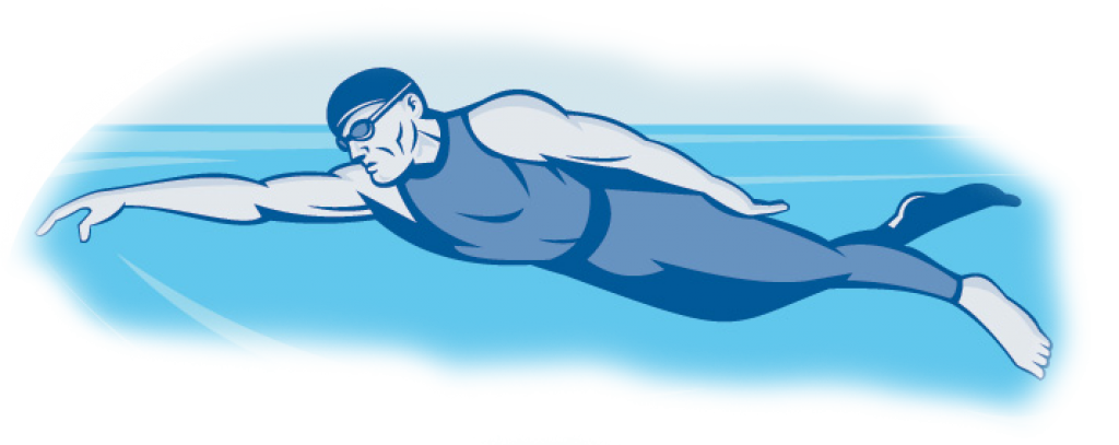 diving clipart swimming butterfly