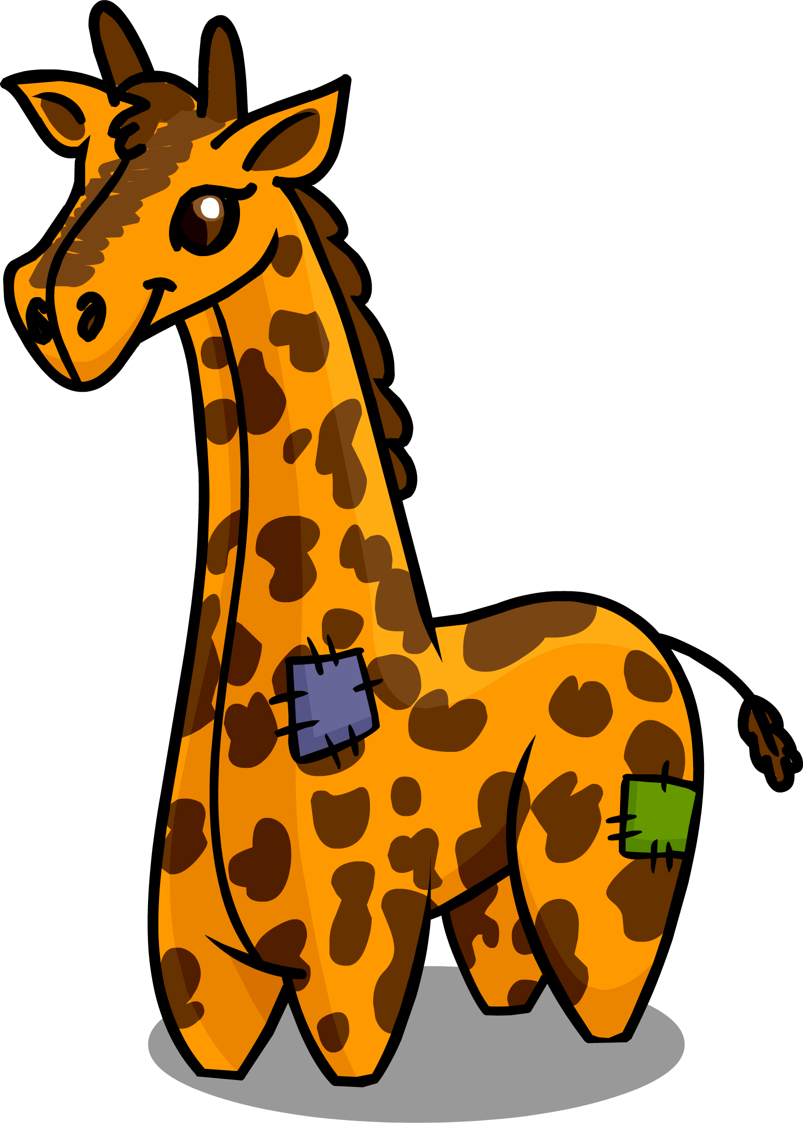clipart swimming giraffe