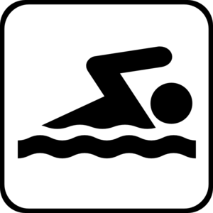 clipart swimming icon
