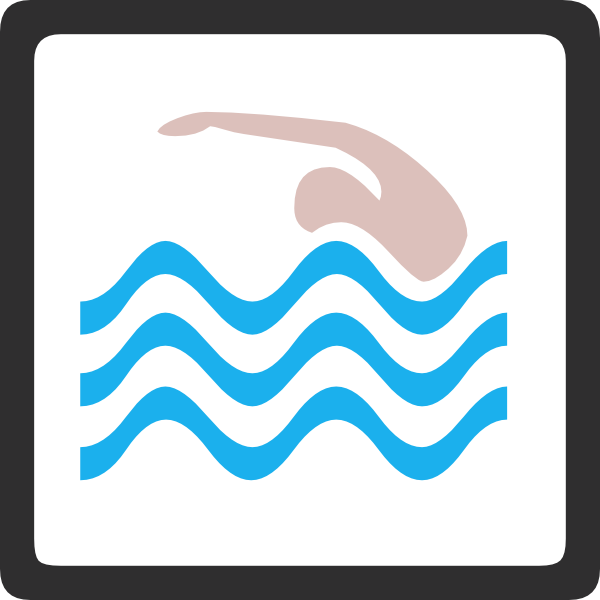 Dot clipart swimming pool. Symbol clip art at