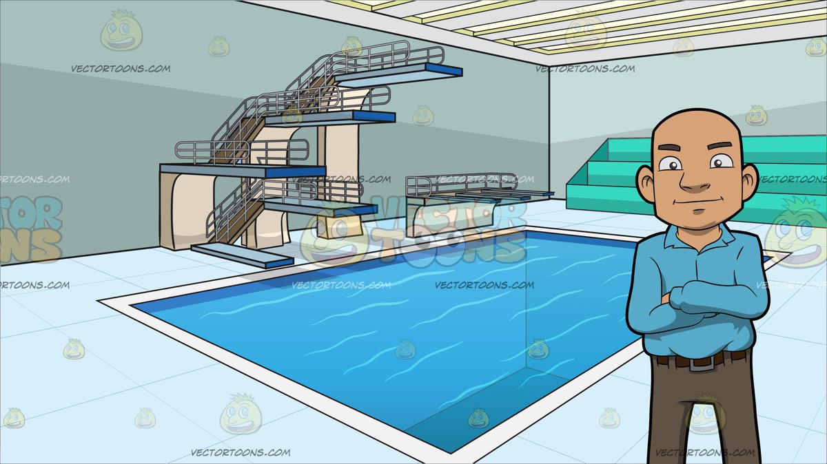 clipart swimming indoor pool
