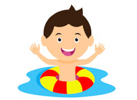 swimmer clipart summertime
