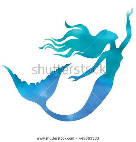 clipart swimming mermaid