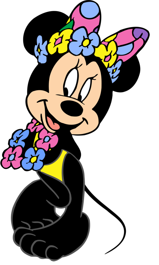 clipart swimming mickey
