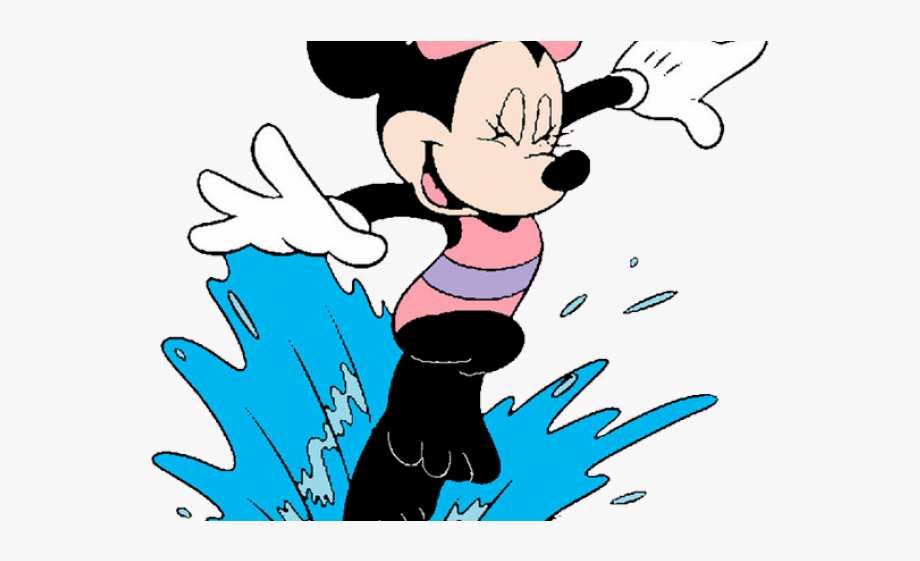clipart swimming mickey mouse