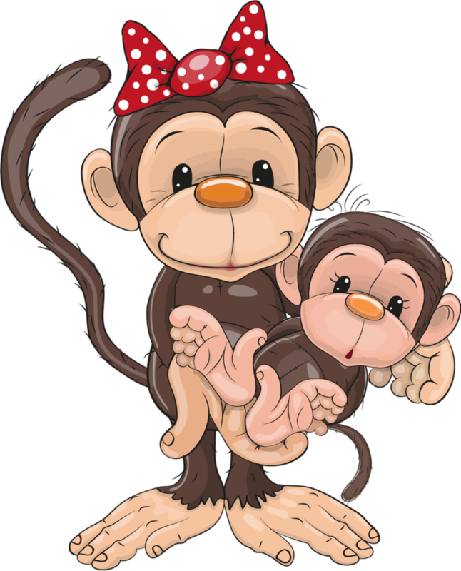 numbers clipart monkey