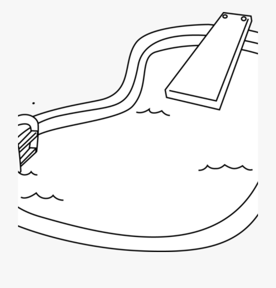 clipart swimming outline