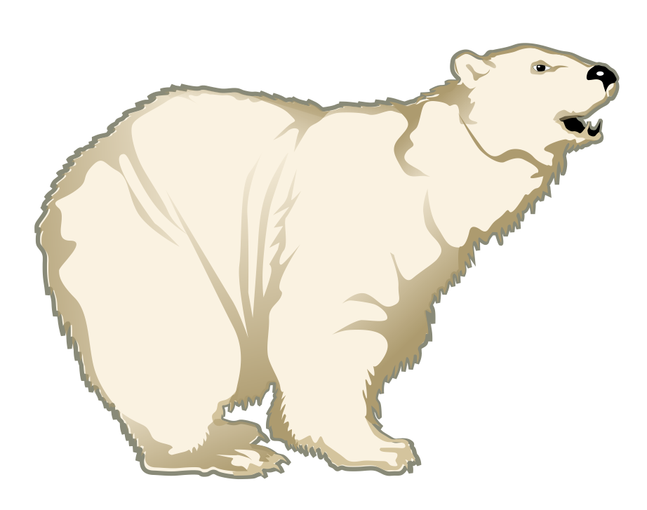 mad clipart polar bear