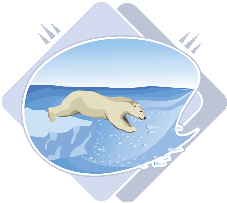 fishing clipart polar bear