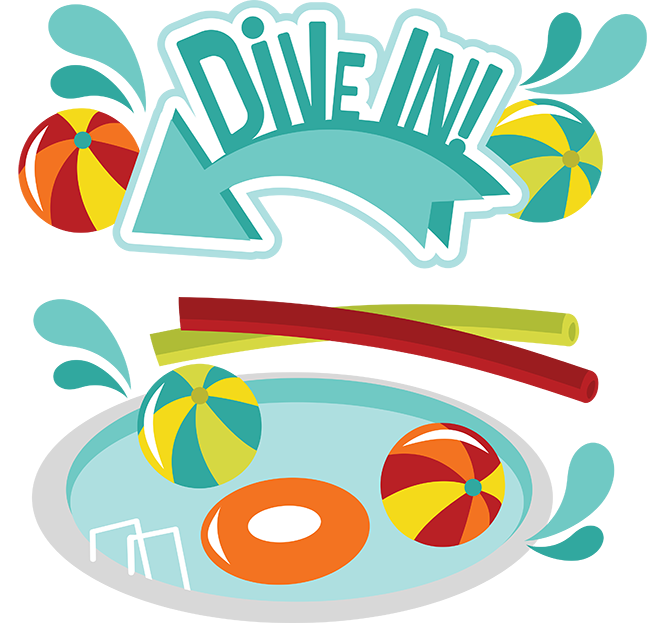 Dive in svg scrapbook. Dad clipart swimming