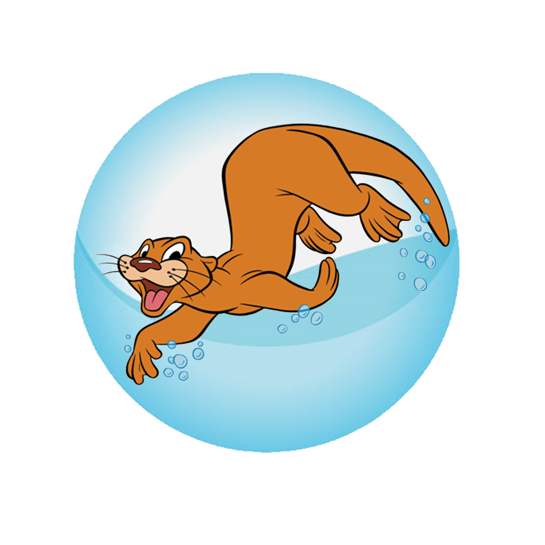 clipart swimming sea otter