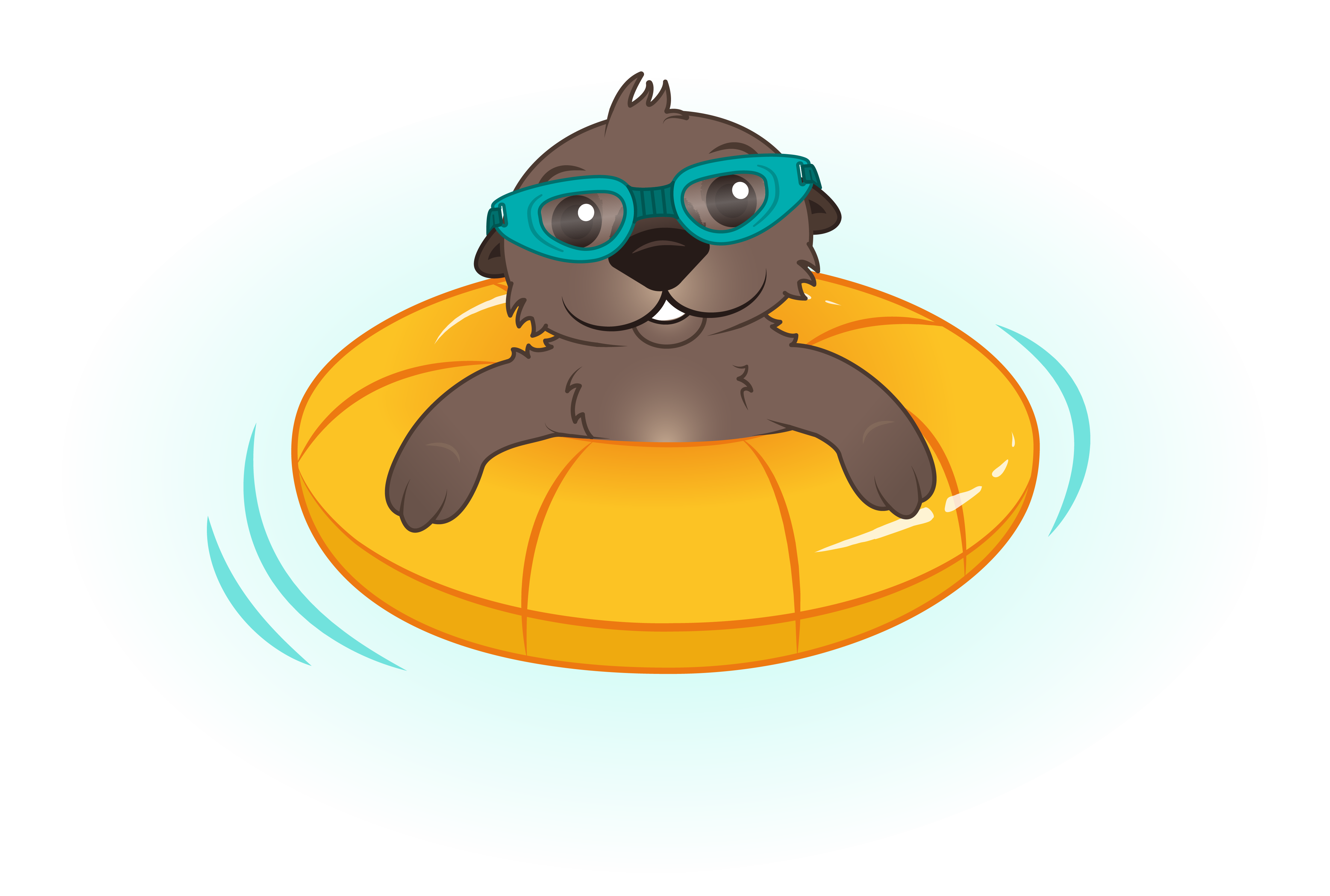 Clipart swimming sea otter, Clipart swimming sea otter Transparent FREE