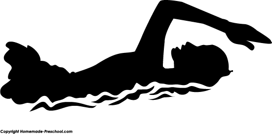 Swimmer clipart silhouette. Pictures of silhouettes females