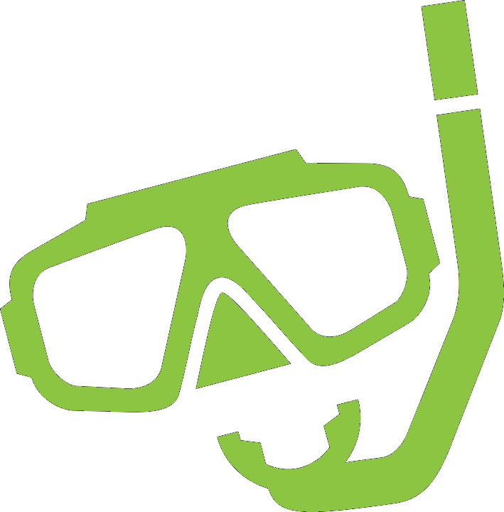 Goggles clipart snorkel mask. Snorkeling and golden circle
