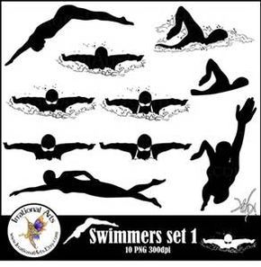 diving clipart swimming coach