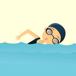 swimmer clipart woman