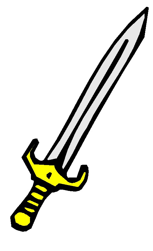 sword clipart cute