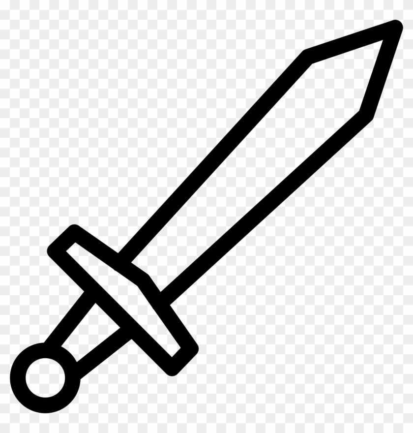 sword clipart black and white