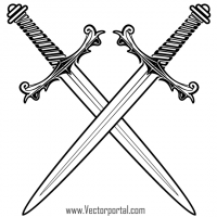 Clipart sword design. Crossed swords clip art