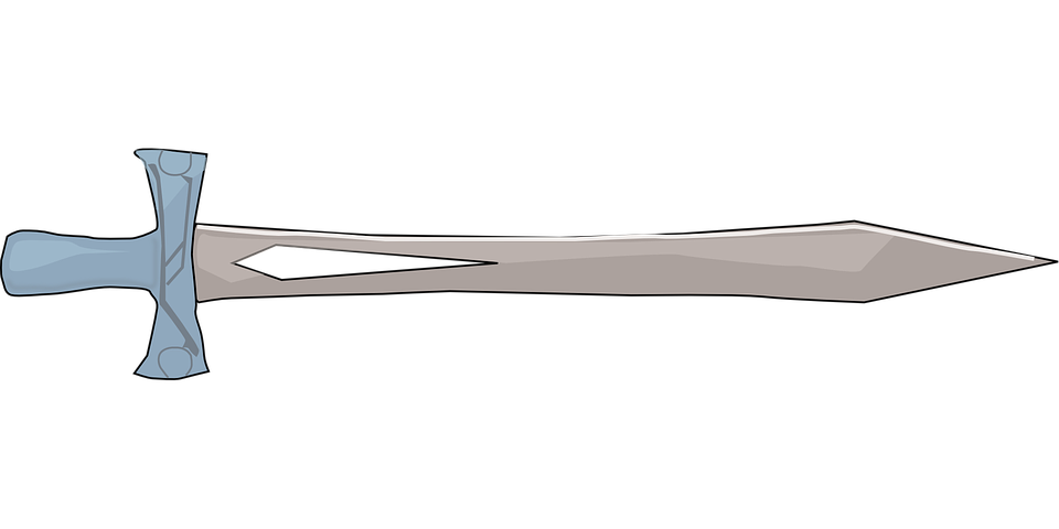 clipart sword horizontal
